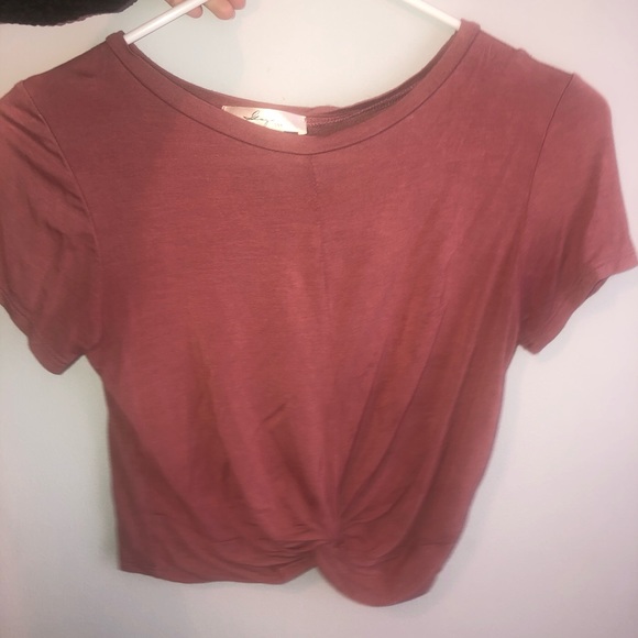 mauve knot crop top - Picture 2 of 3
